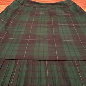 Pendleton virgin wool blackwatch plaid skirt-12